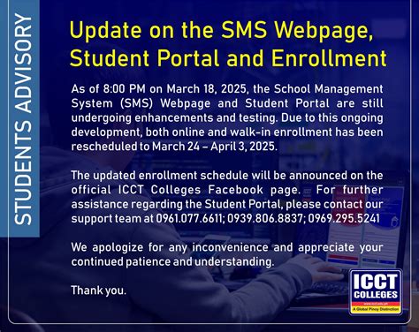 icct sms|student portal icct.